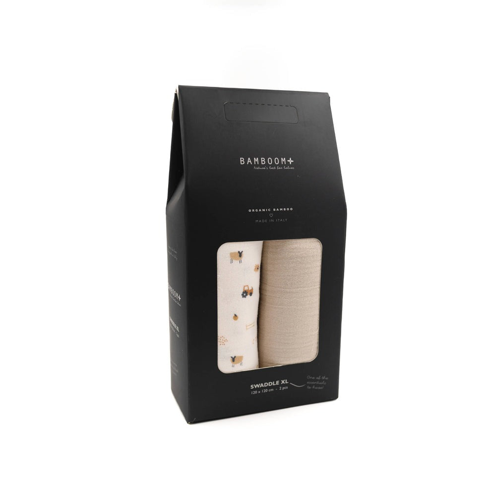 Swaddle Muslin XL Bamboom 2 Pack 120x120 cm