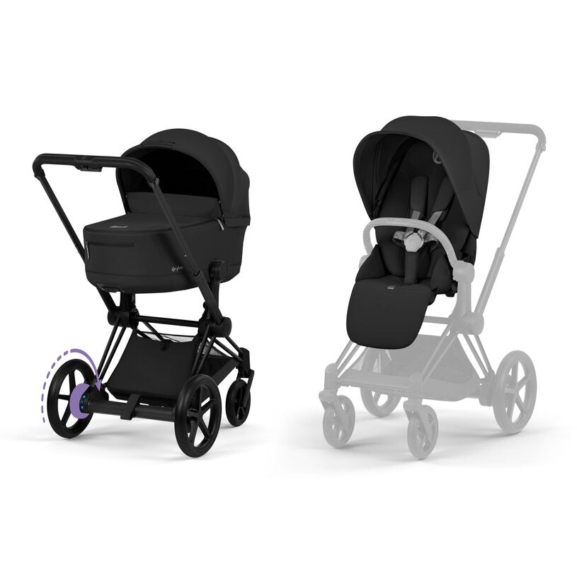 Duo elettrico e-Priam Platinum Comfort Cybex