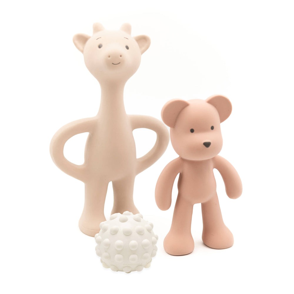 Kit Primi Giochi in gomma naturale per dentizione Bamboom